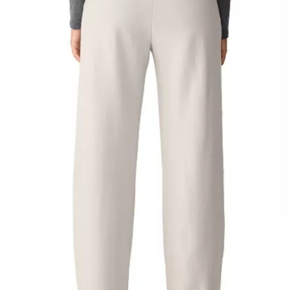 100% Wool Eileen Fisher Soft Gray Pants - Picture 3 of 11